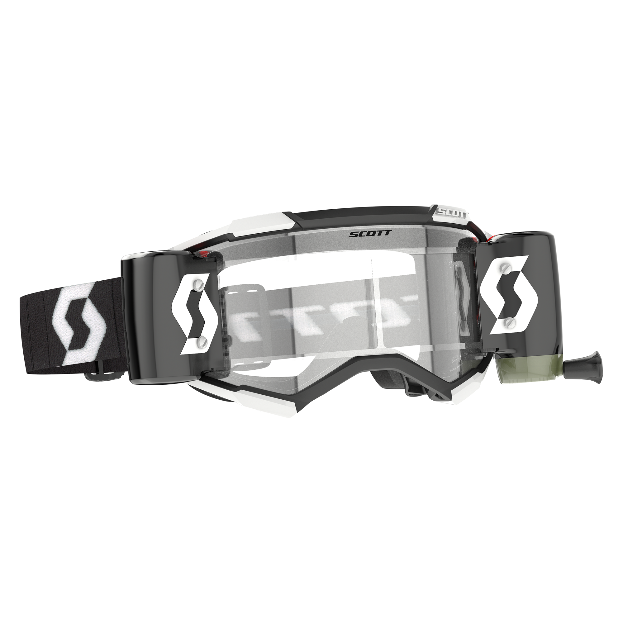 Scott Fury WFS Goggle Black / White Clear Works Lens