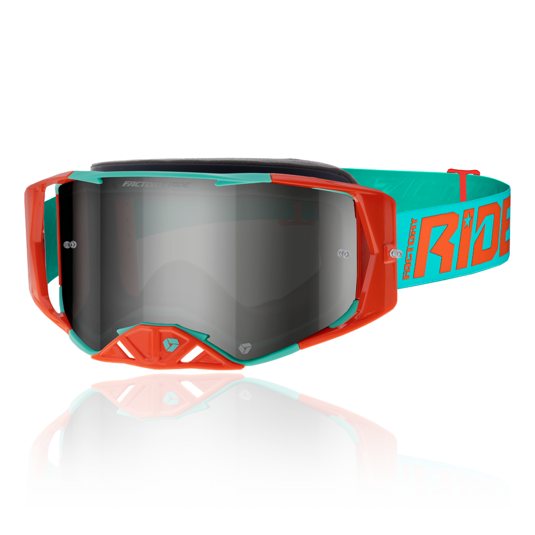 Factory Ride MX Goggle Pepper-Mint - Mirror Lens