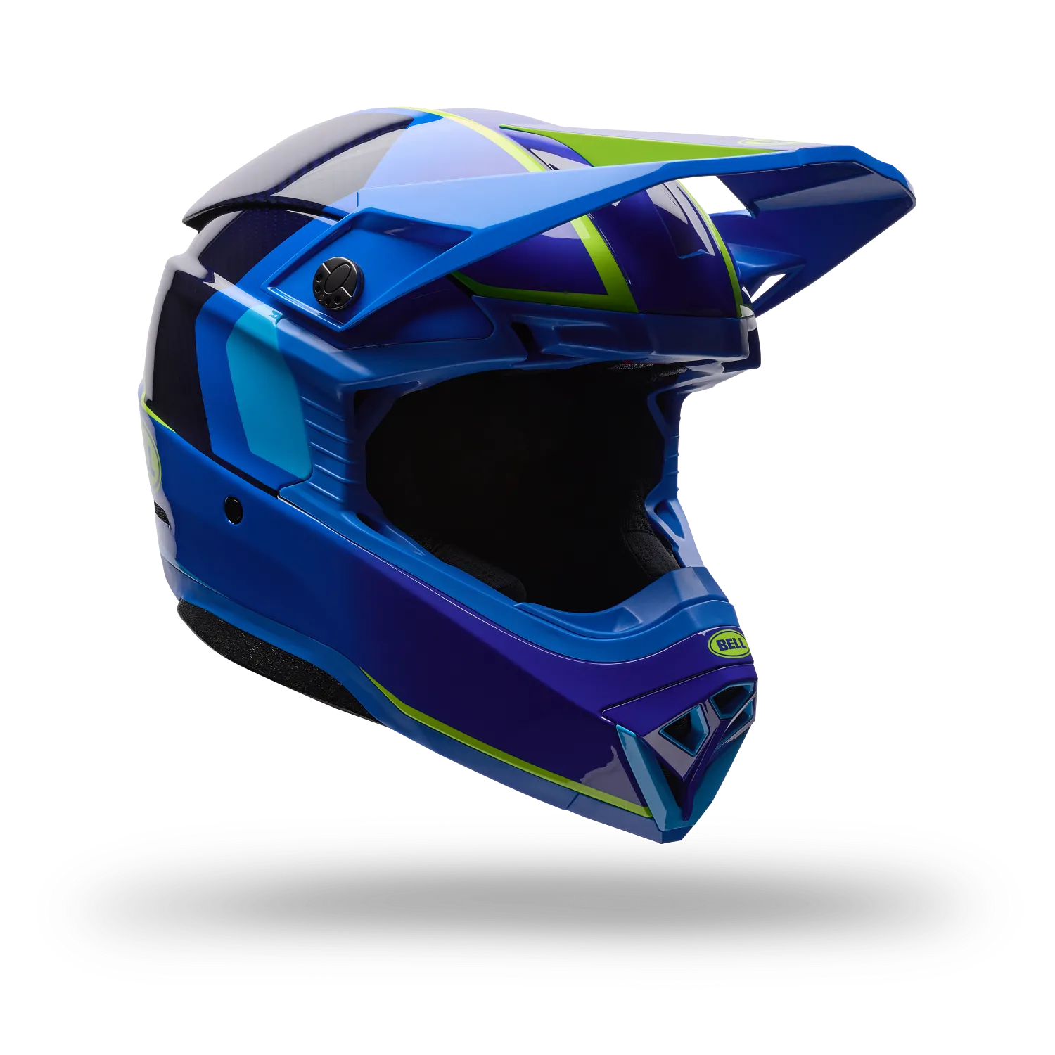 Bell Moto-10 Spherical GP FIM ECE 22.06 Vector Frequency Blue