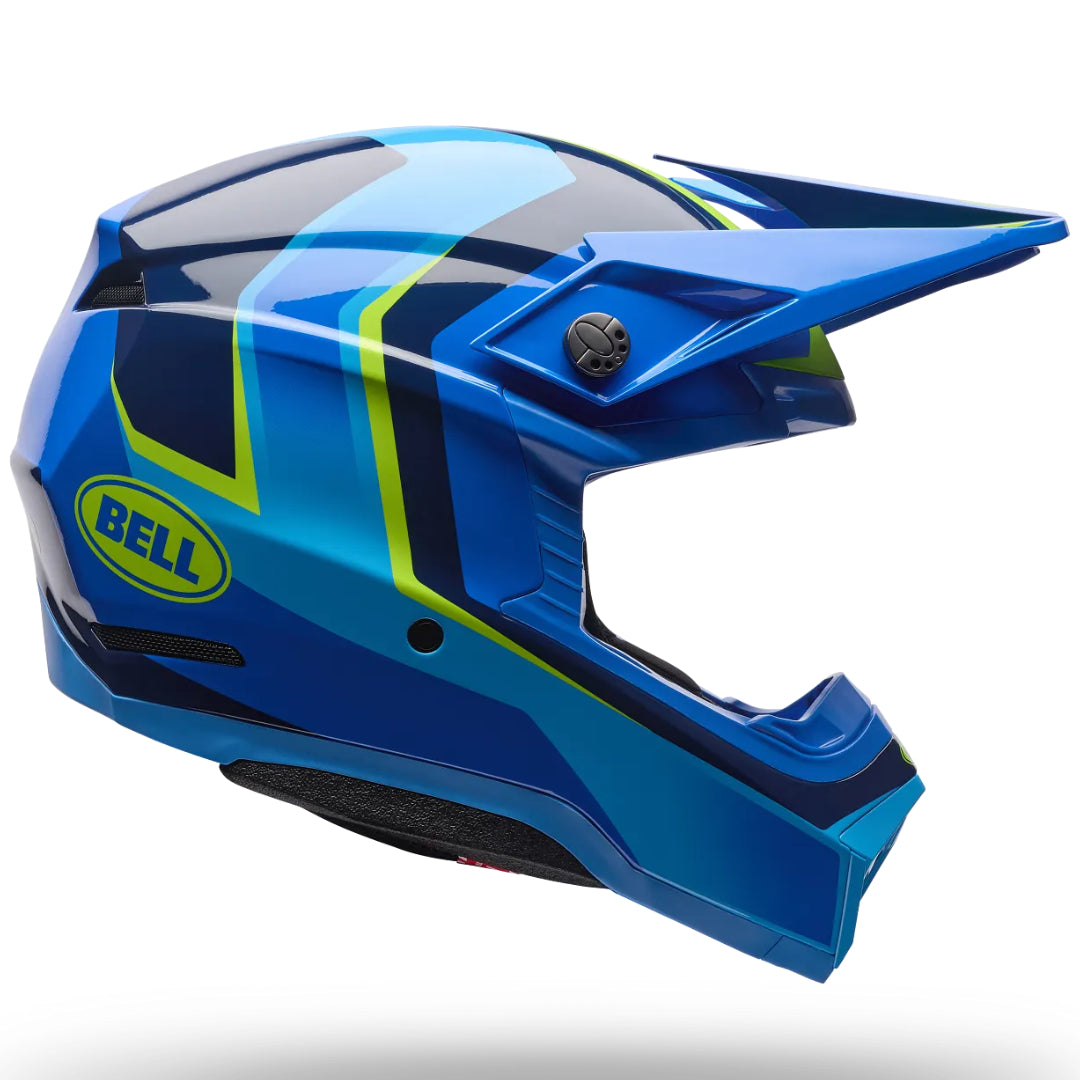 Bell Moto-10 MIPS Pulse ECE 22.06 MX Helmet Frequency Blue