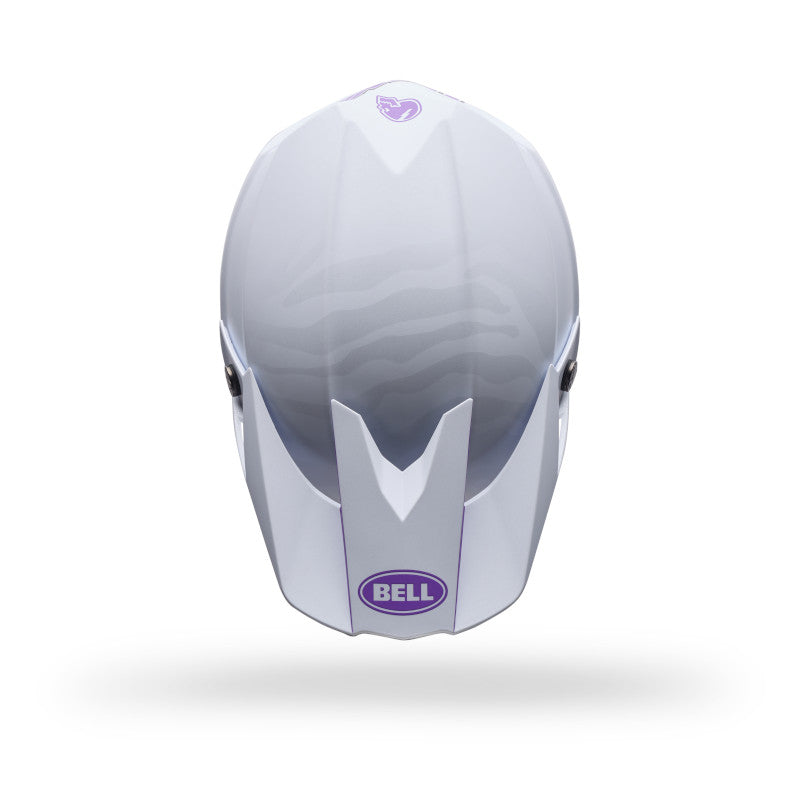 Bell Moto-10 MIPS PUR DA SE ECE 22.06 MX Helmet Purple/White