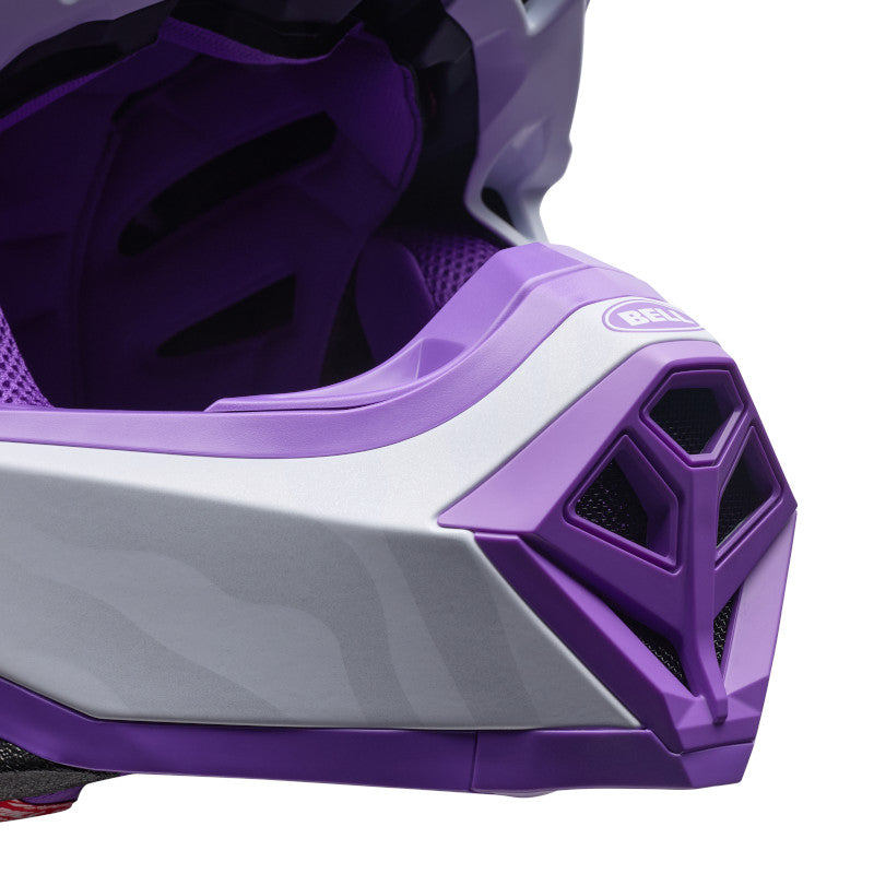 Bell Moto-10 MIPS PUR DA SE ECE 22.06 MX Helmet Purple/White