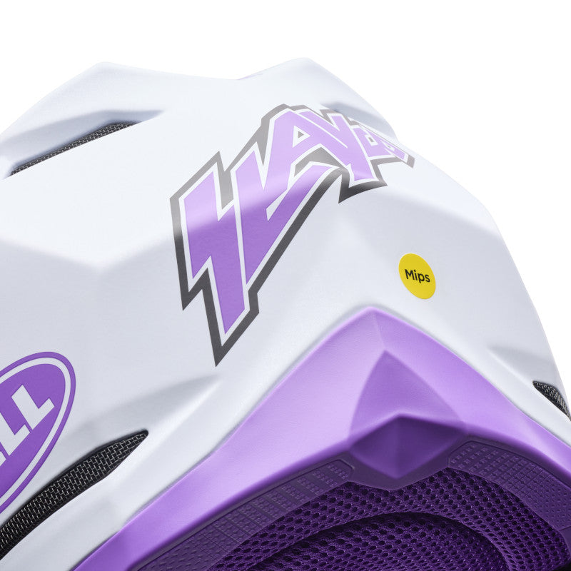 Bell Moto-10 MIPS PUR DA SE ECE 22.06 MX Helmet Purple/White