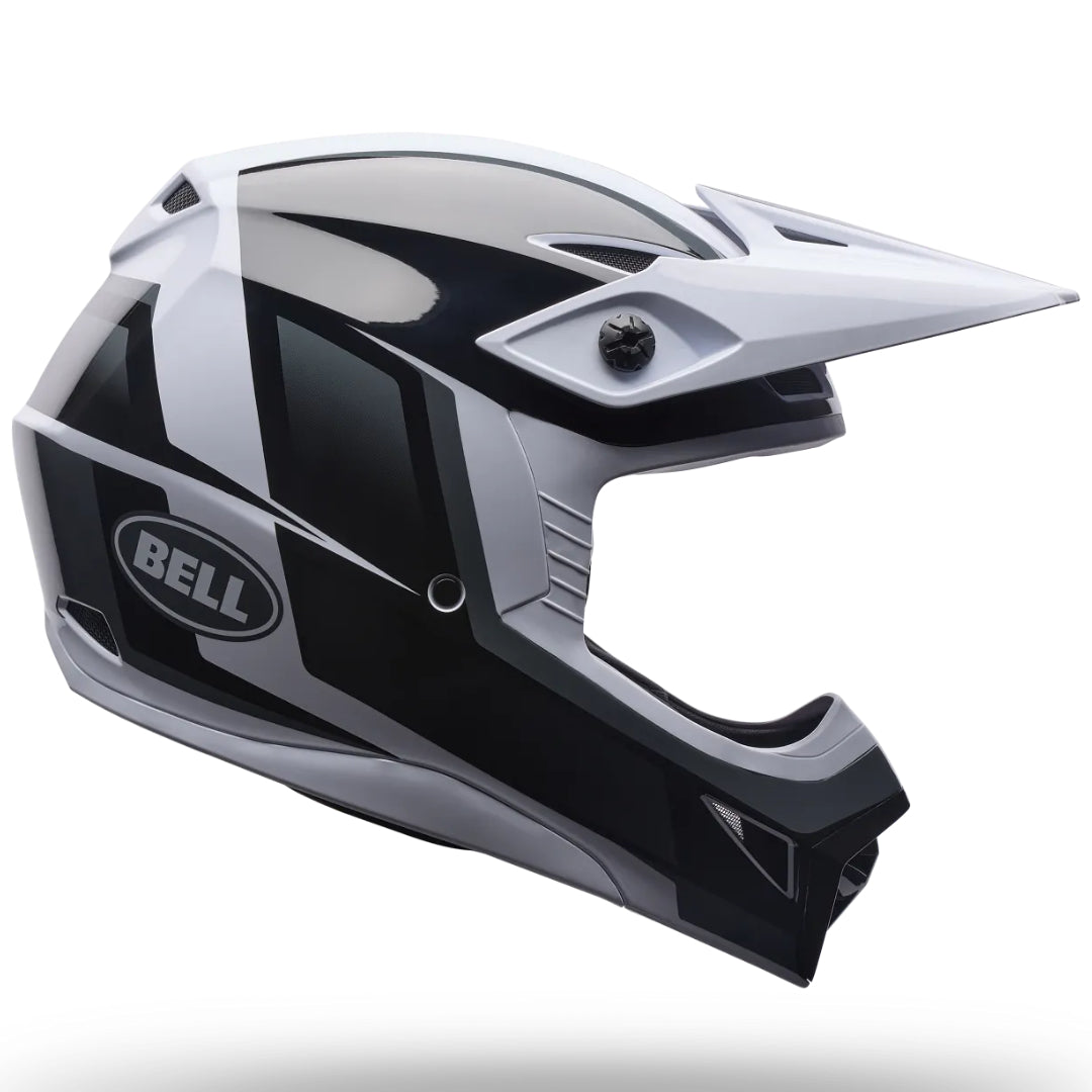 Bell MX-10 MIPS Spiral ECE 22.06 MX Helmet Black/White