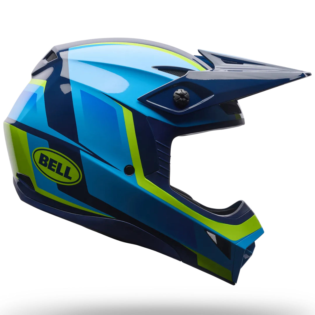 Bell MX-10 MIPS Spiral ECE 22.06 MX Helmet Vapor Blue