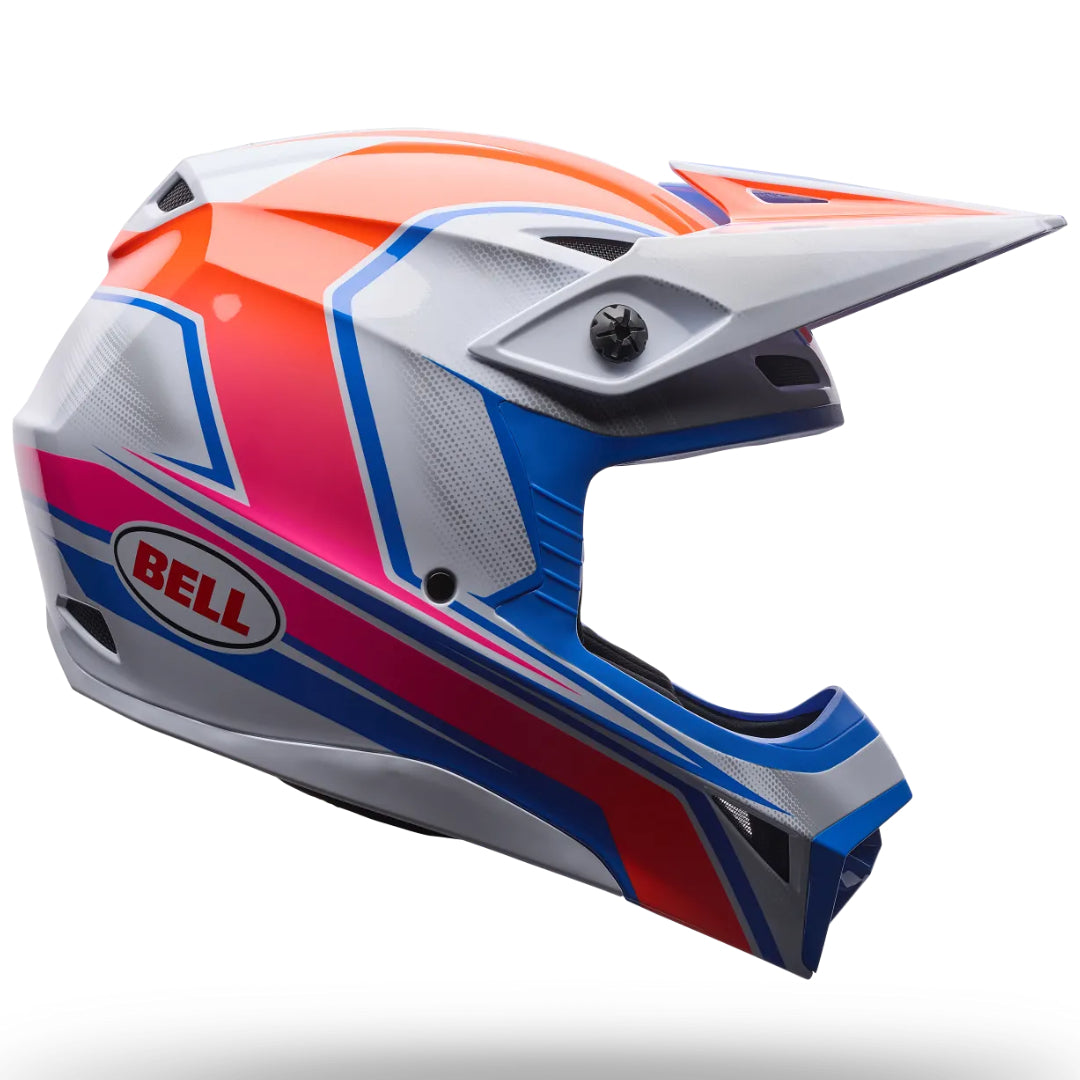 Bell MX-10 MIPS Speedway ECE 22.06 MX Helmet White/Blue