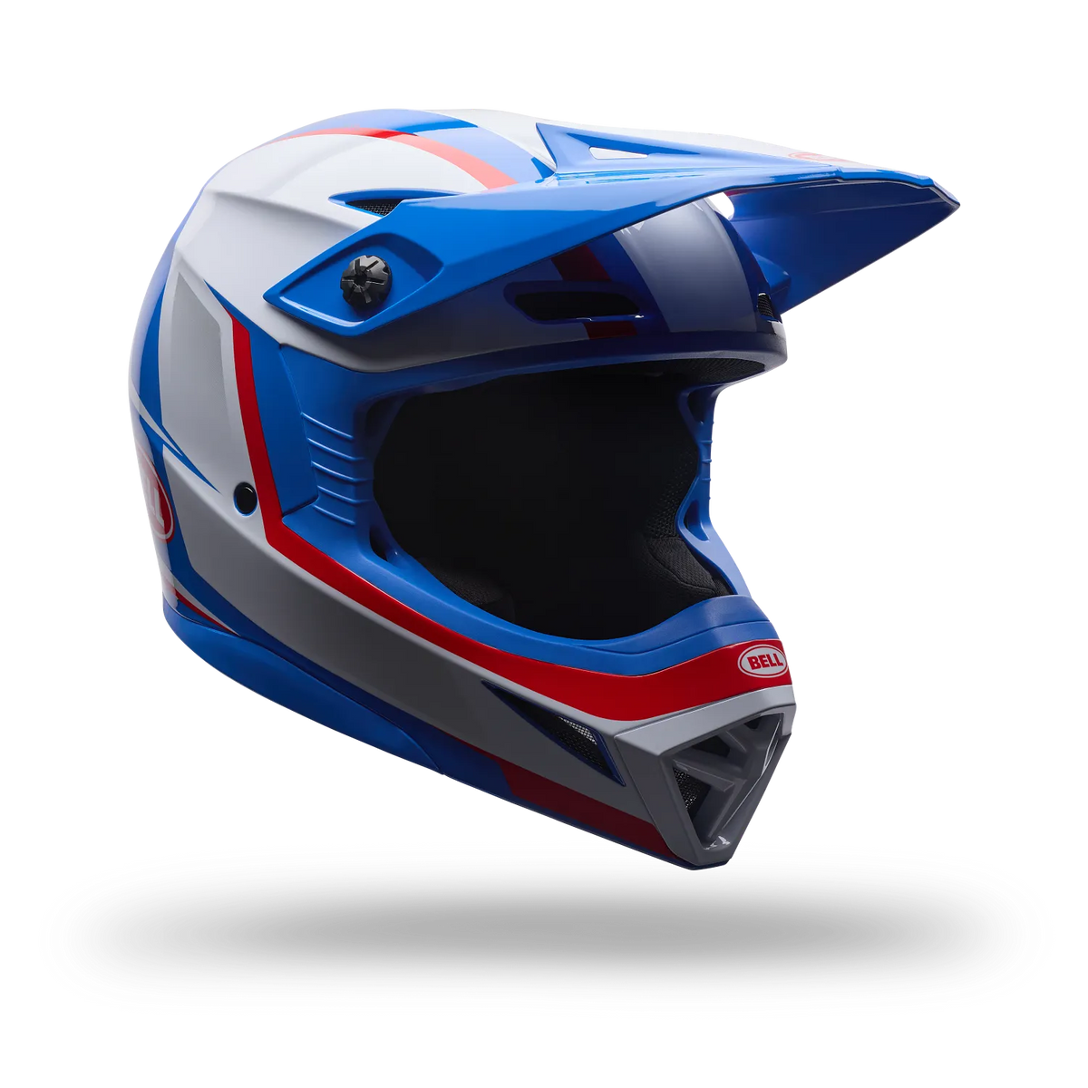 Bell YOUTH MX-10 MIPS Spiral ECE 22.06 MX Helmet White/Red/Blue