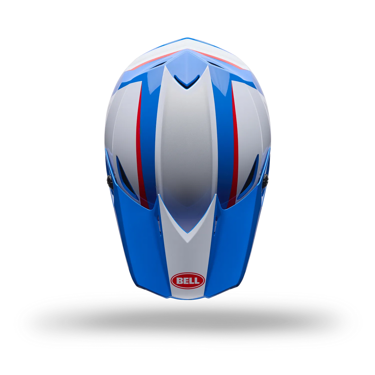 Bell YOUTH MX-10 MIPS Spiral ECE 22.06 MX Helmet White/Red/Blue