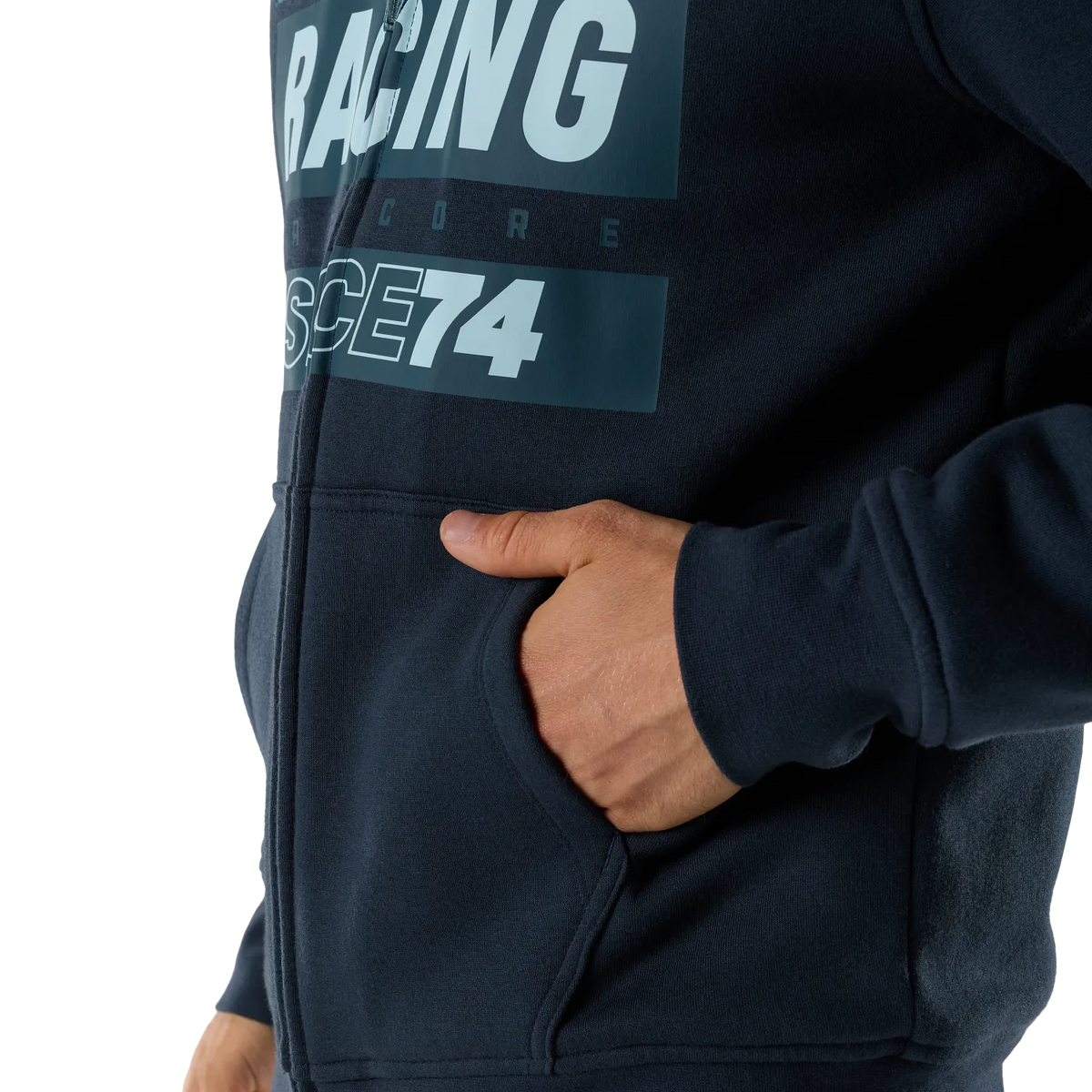 Fox Since 74 Sasquatch Fleece Zip Hoodie Midnight Blue