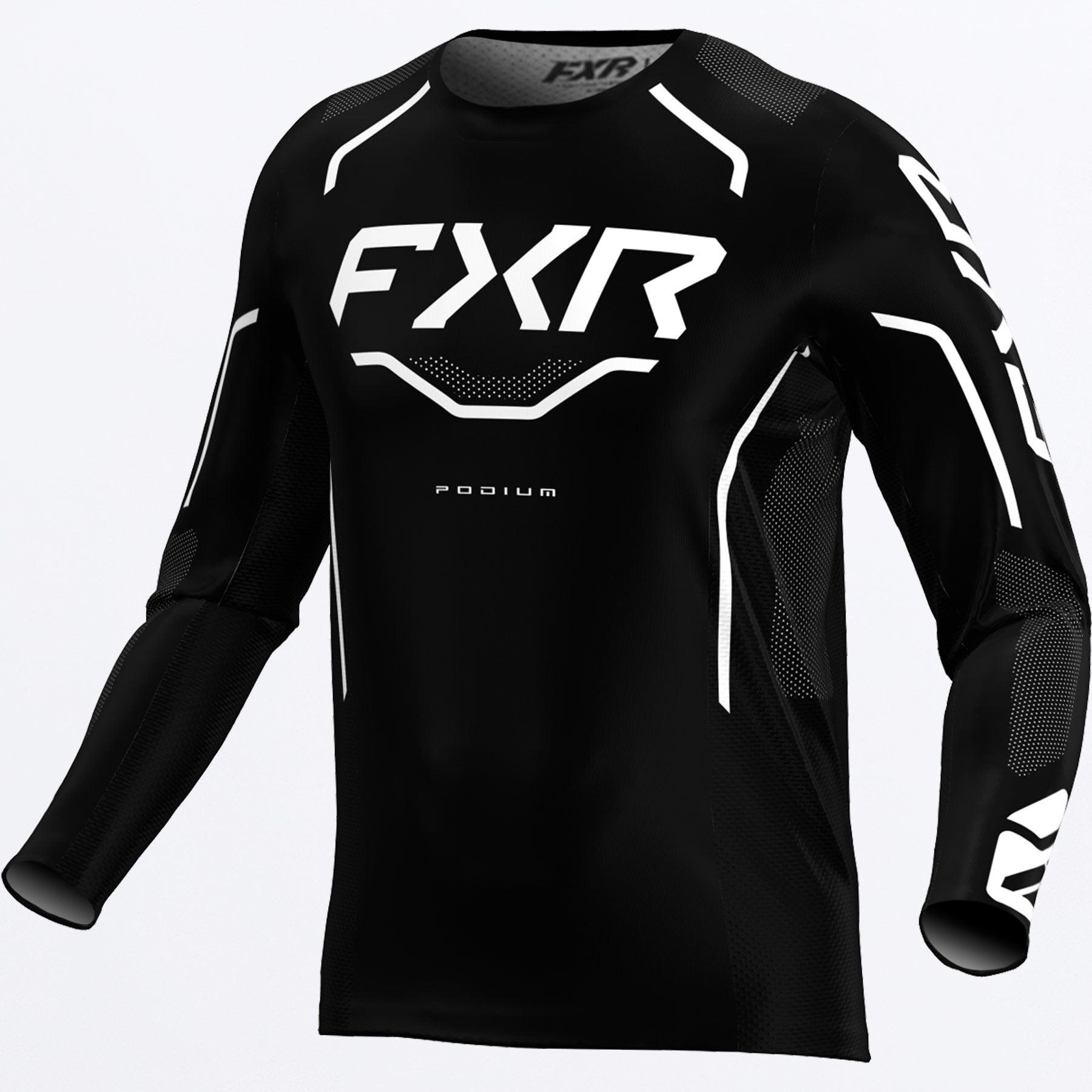 FXR YOUTH Podium Relay MX Jersey 2026 Black/White