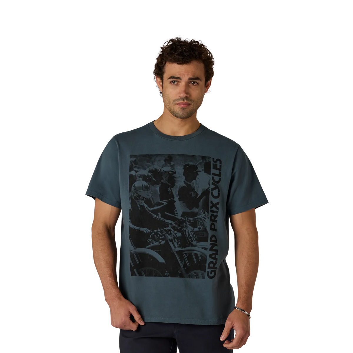 Fox Circa 74 195 Photo Short Sleeve Tee Deep Cobalt