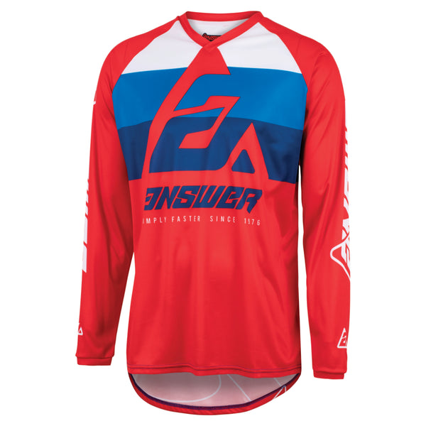 Answer Syncron CC YOUTH MX Shirt Red/White/Blue