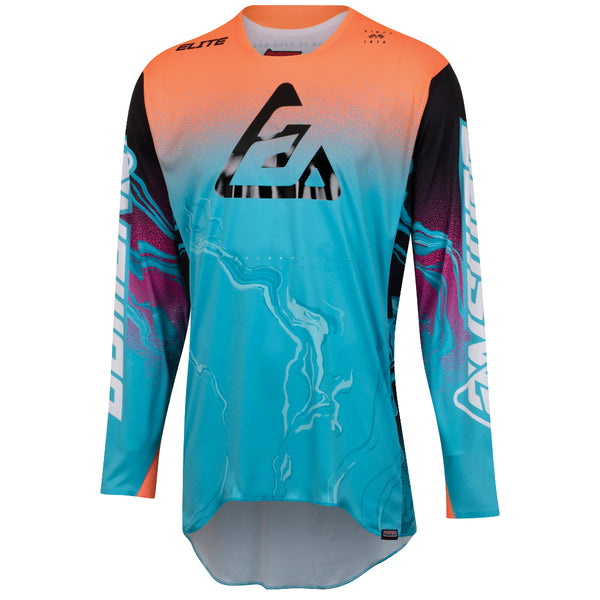 Answer Elite Fusion MX Shirt Astana/Hyper Orange/Rhodamine