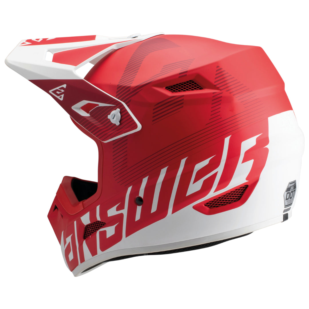 Answer AR1 Bold V2 MX Helmet Red/White