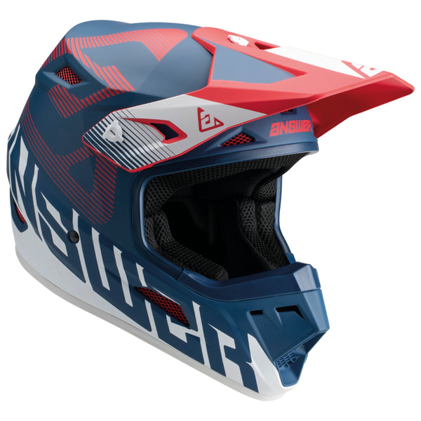 Answer AR1 Bold V2 MX Helmet Red/White/Blue