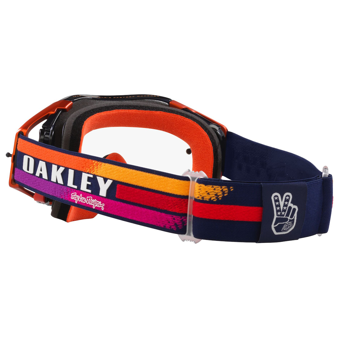 Oakley Airbrake MX Goggle TLD Navy Sunrise- Clear Lens
