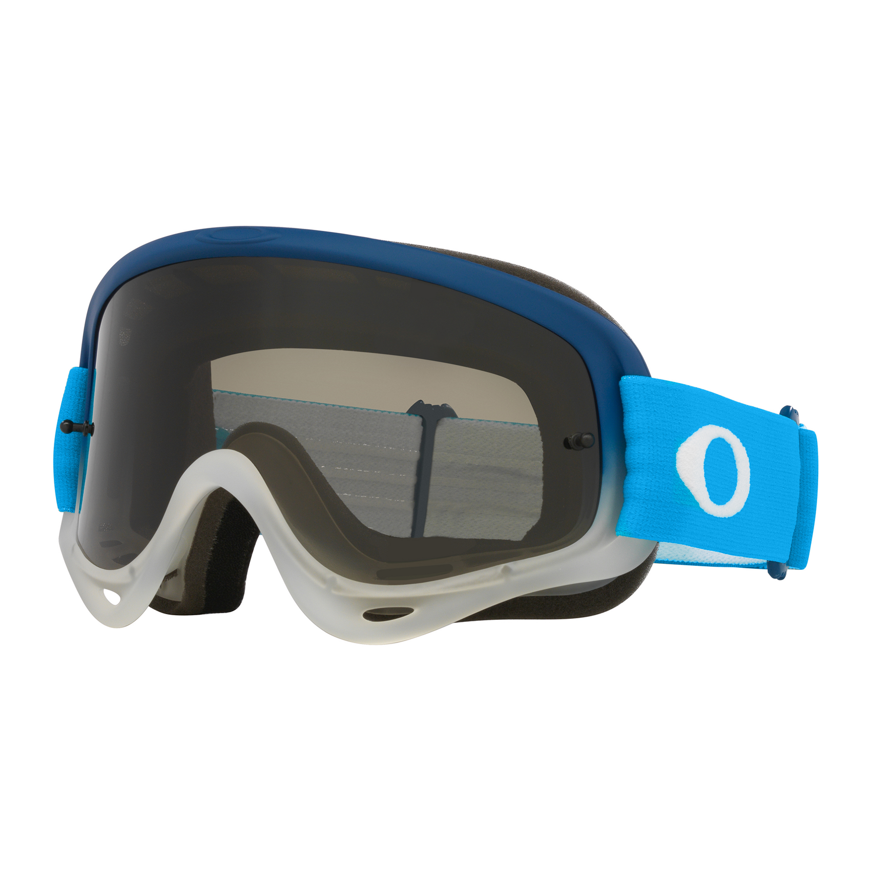 Oakley O Frame MX Goggle Team Blue - Dark Grey Lens