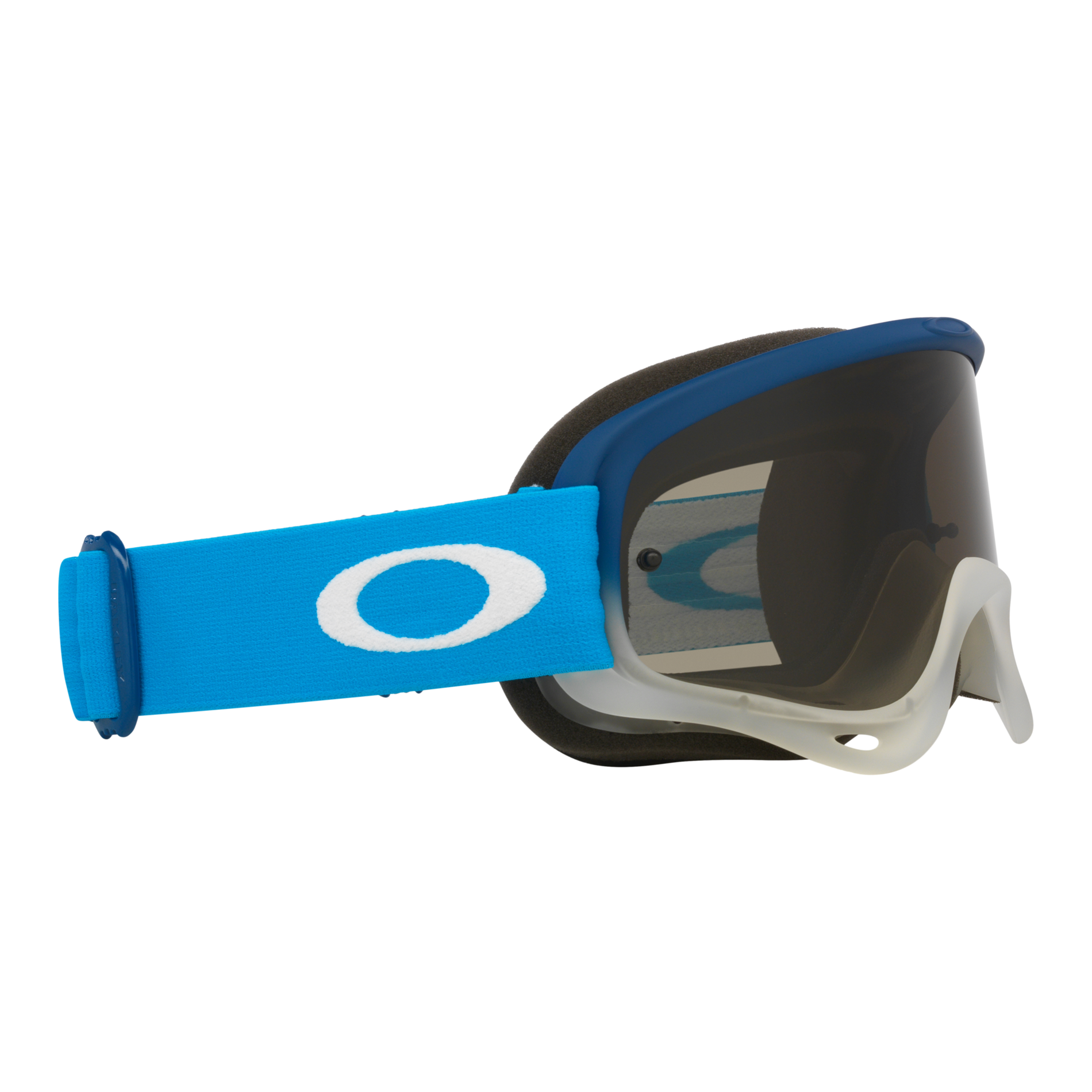 Oakley O Frame MX Goggle Team Blue - Dark Grey Lens