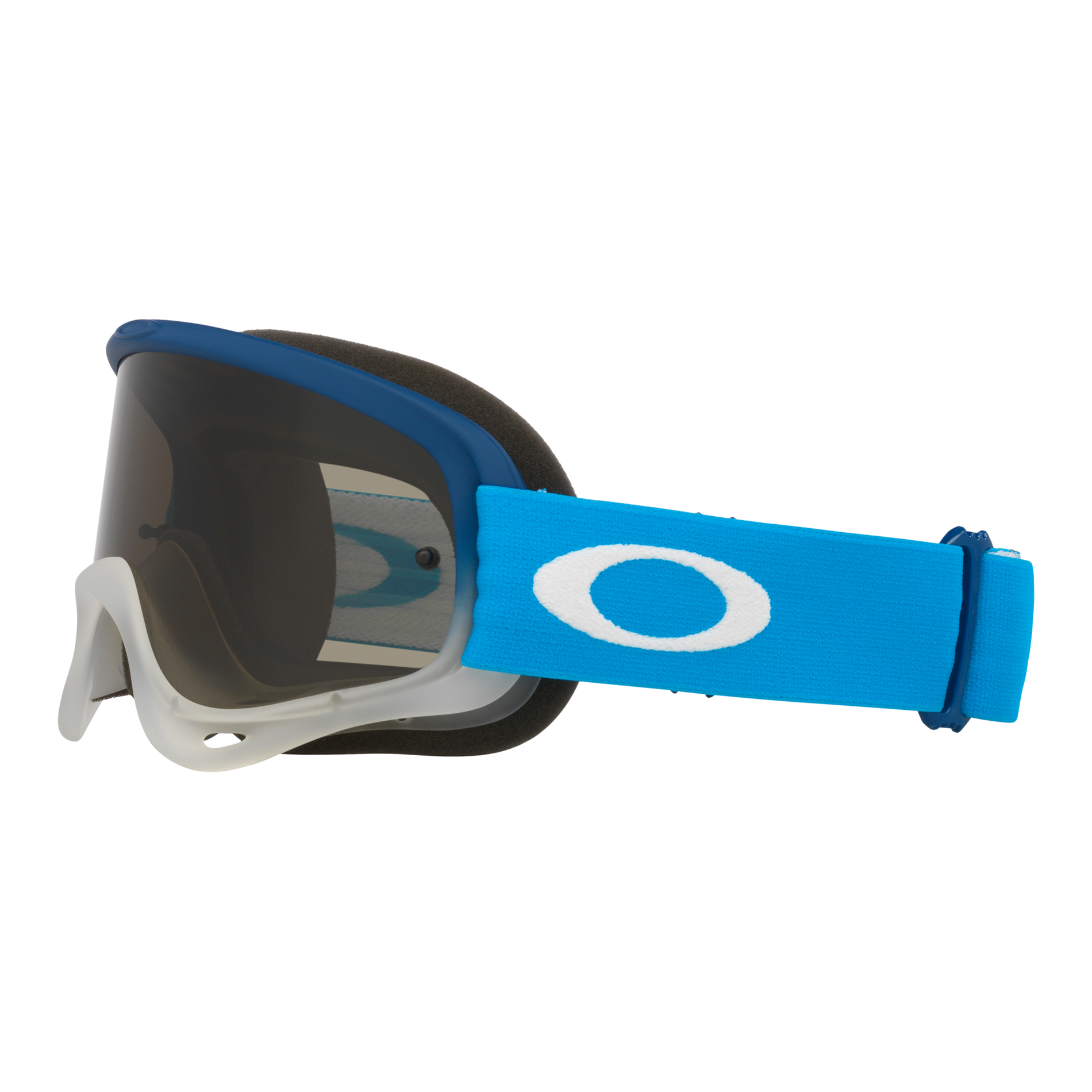 Oakley O Frame MX Goggle Team Blue - Dark Grey Lens