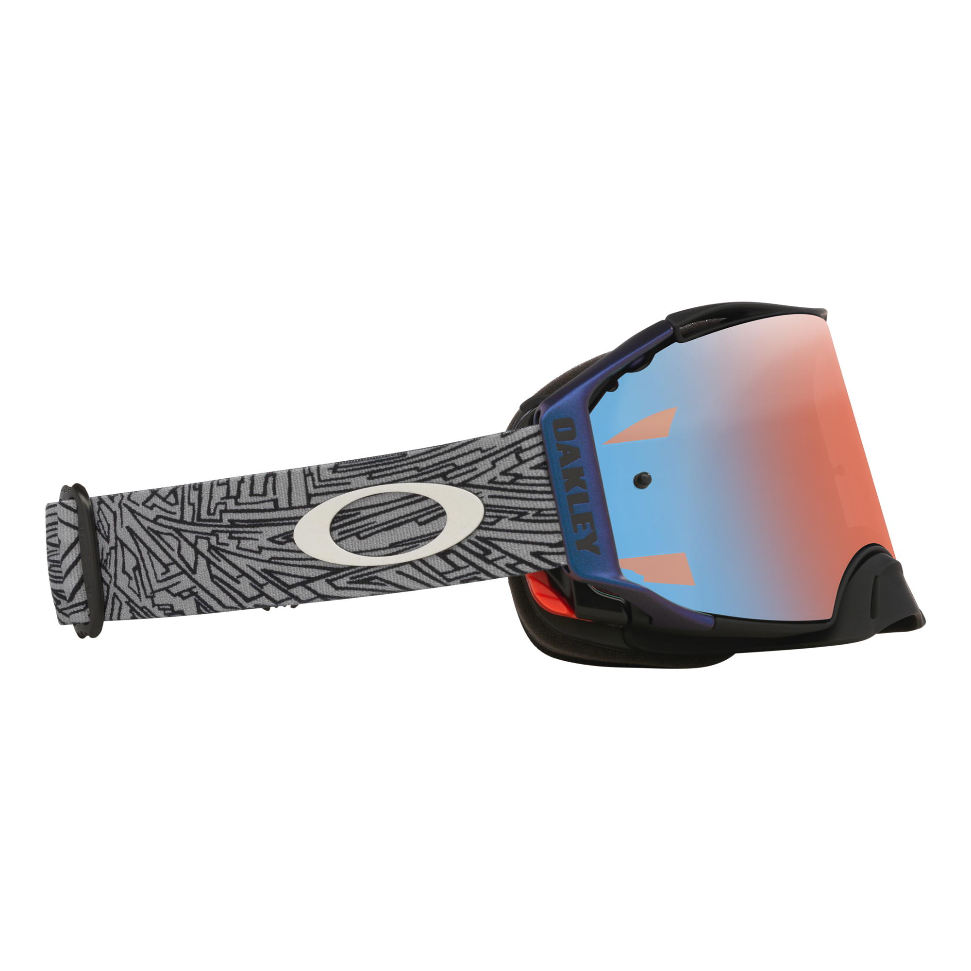 Oakley Airbrake MX Goggle Grey Strike - Prizm Sapphire Lens