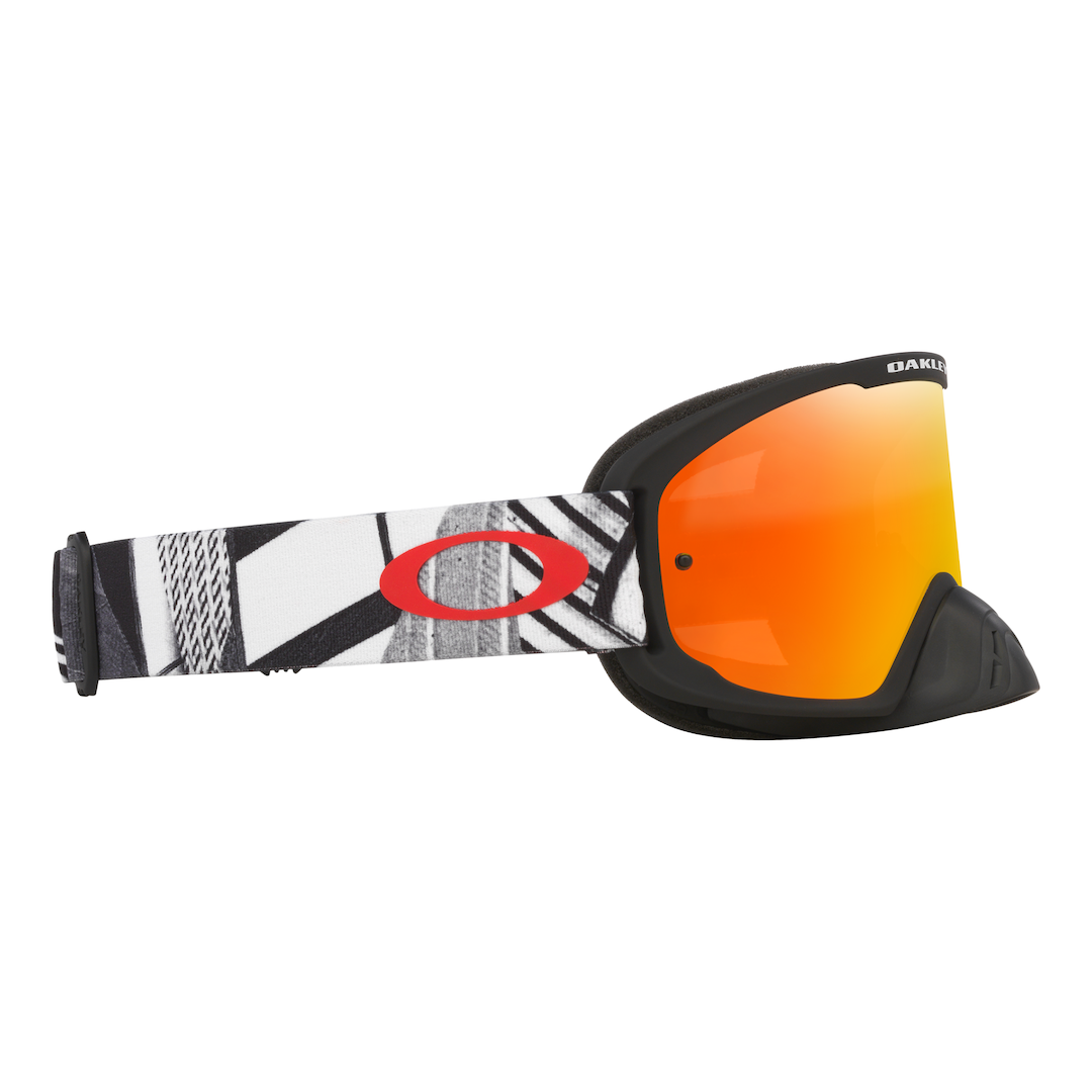Oakley O Frame 2.0 Pro MX Goggle Black Forge - Fire Iridium Lens