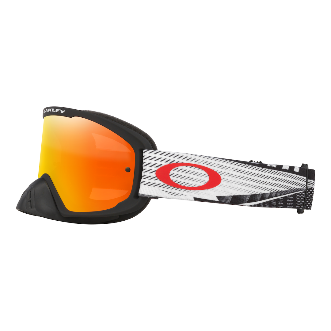 Oakley O Frame 2.0 Pro MX Goggle Black Forge - Fire Iridium Lens