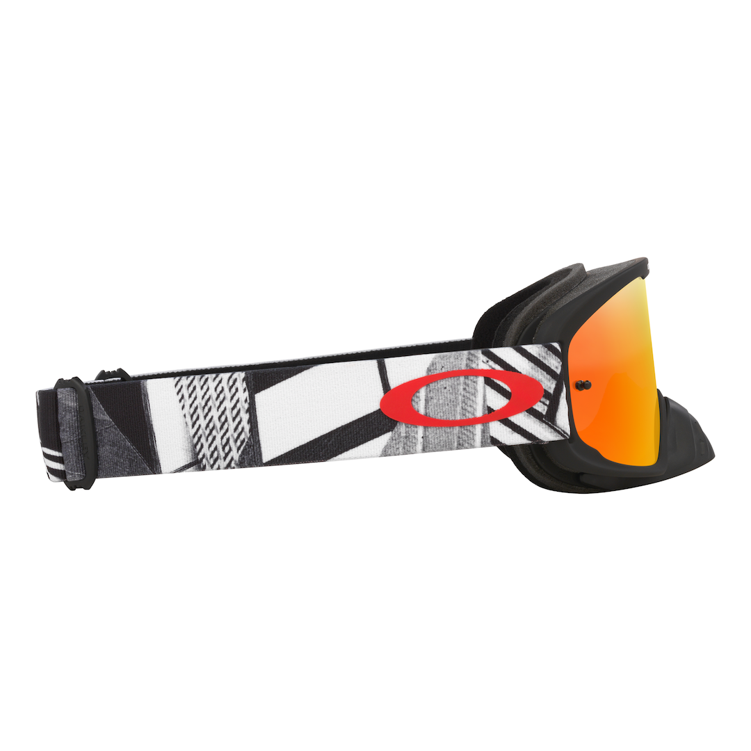 Oakley O Frame 2.0 Pro MX Goggle Black Forge - Fire Iridium Lens