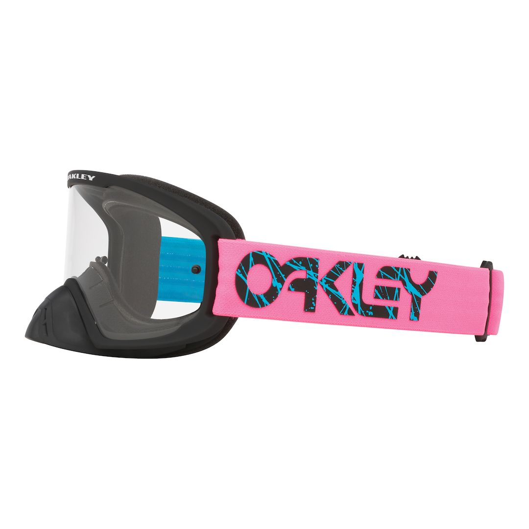 Oakley O Frame 2.0 Pro MX Goggle 2 Stroke Blue/Pink - Clear Lens