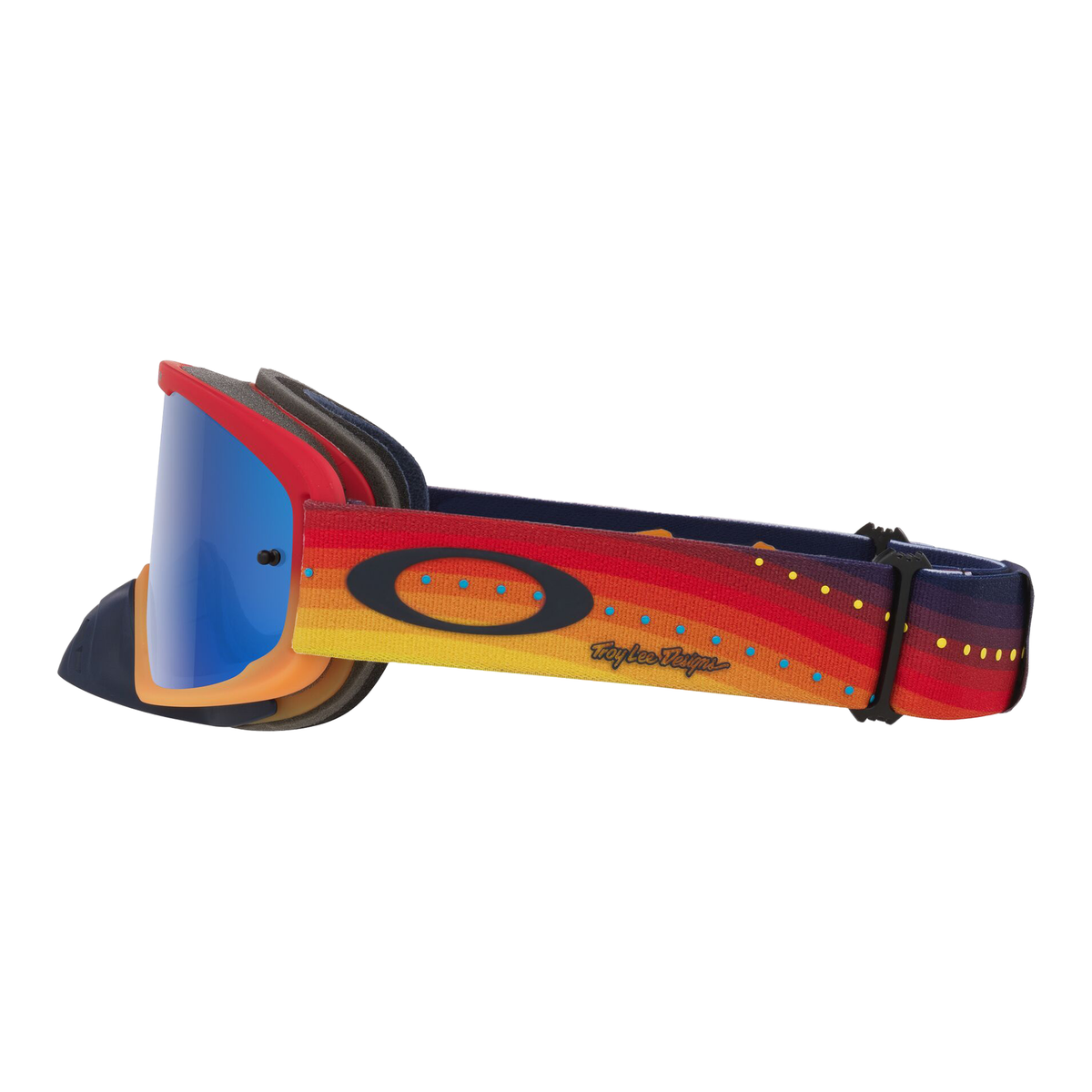 Oakley O Frame 2.0 Pro MX Goggle TLD Red/Orange - Black Ice Iridium Lens