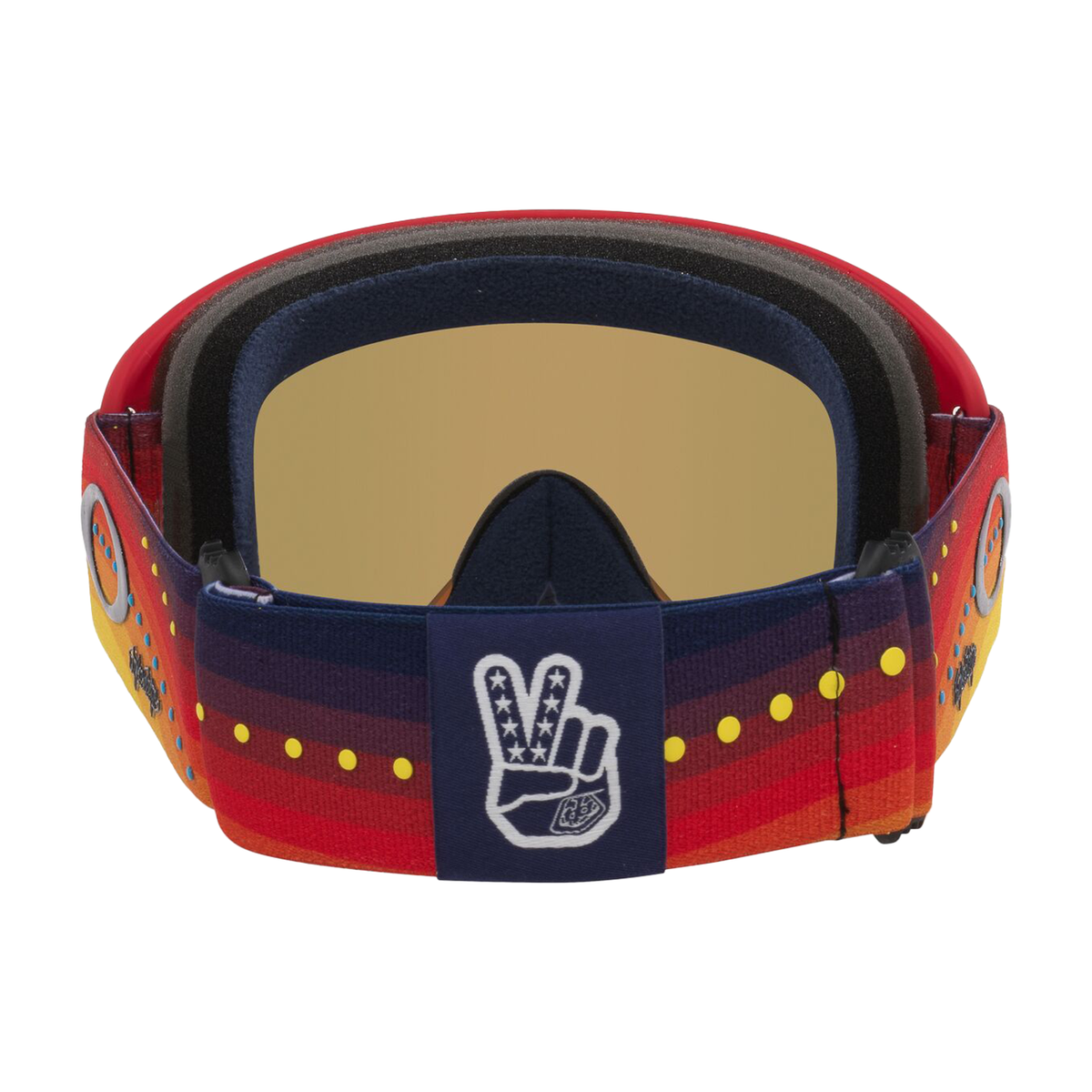 Oakley O Frame 2.0 Pro MX Goggle TLD Red/Orange - Black Ice Iridium Lens