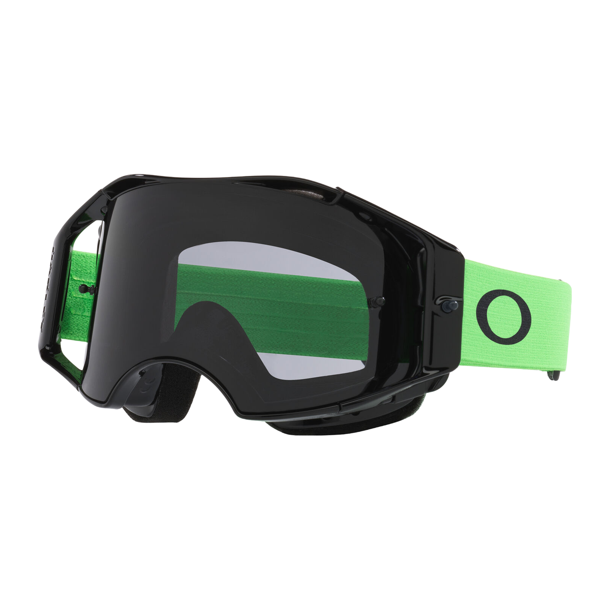 Oakley Airbrake Lite MX Goggle Moto Green - Dark Grey Lens