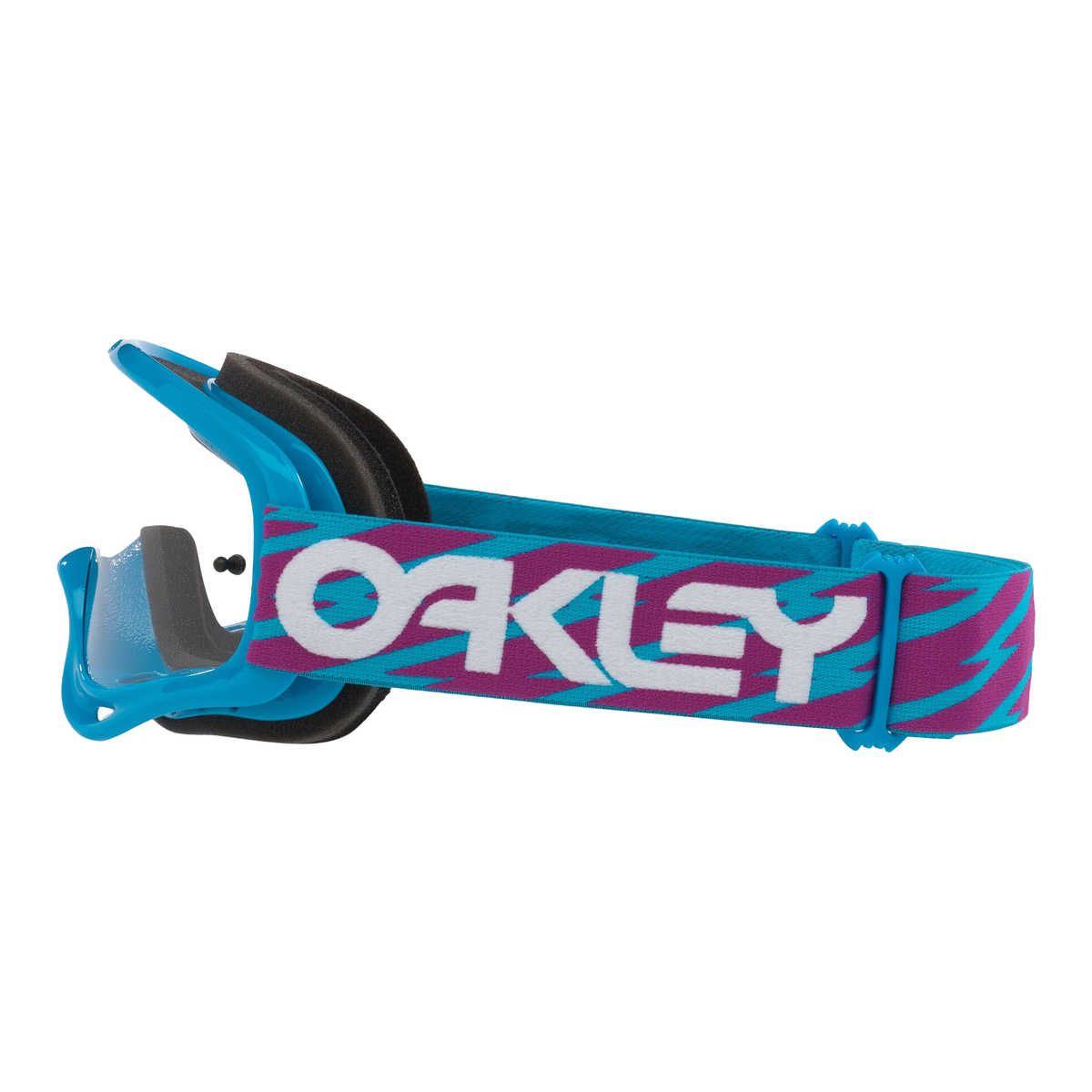 Oakley O Frame MX Goggle Blue Bolts - Clear Lens