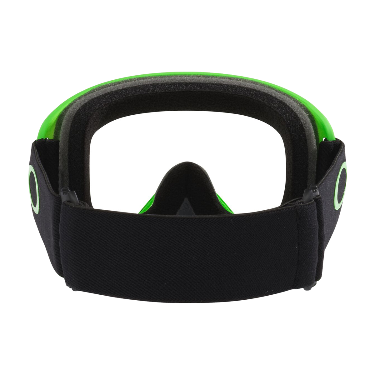 Oakley O Frame 2.0 Pro MX Goggle Neon Green - Clear Lens