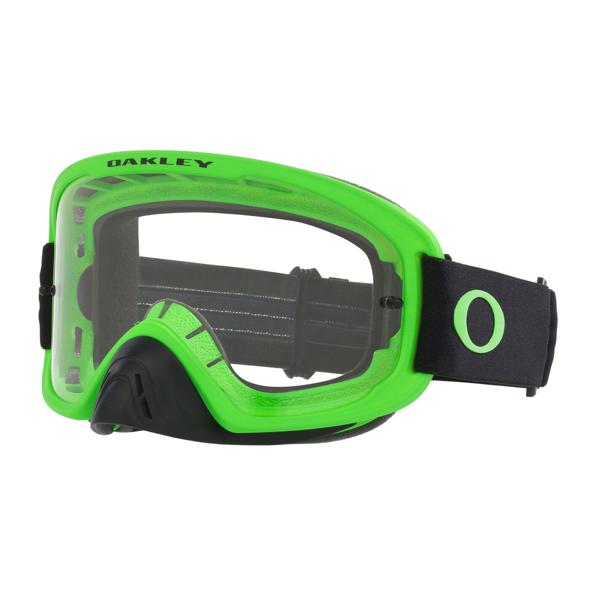 Oakley O Frame 2.0 Pro MX Goggle Neon Green - Clear Lens