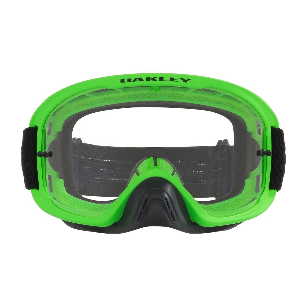 Oakley O Frame 2.0 Pro MX Goggle Neon Green - Clear Lens