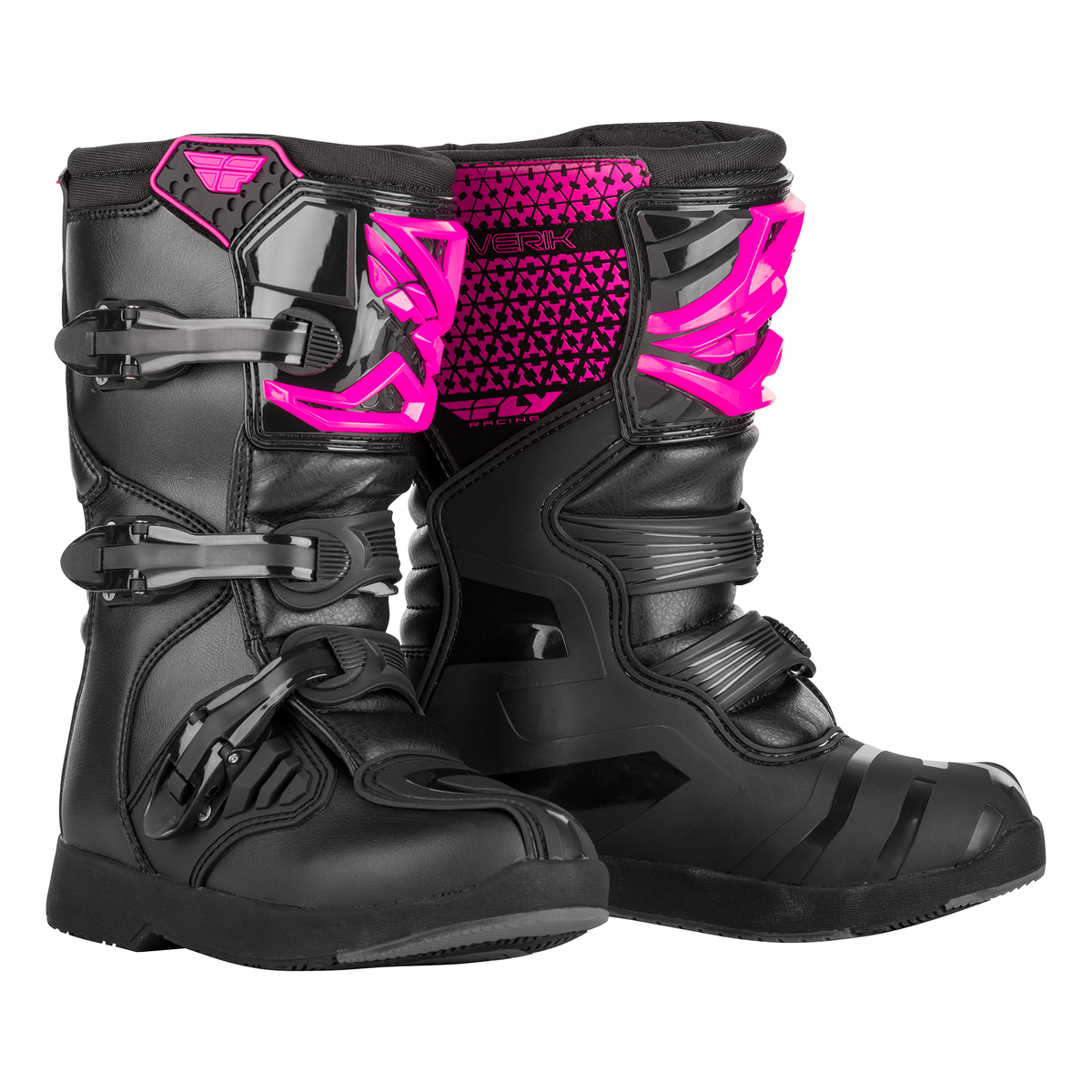 Fly Racing YOUTH Maverik MX Boot Pink/Black