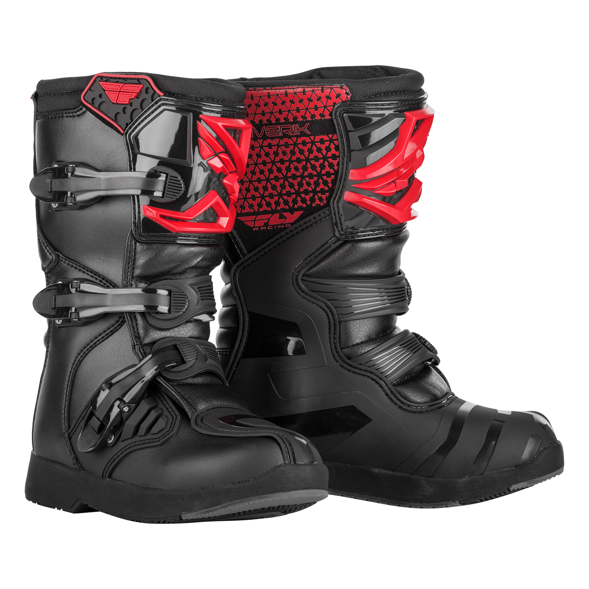 Fly Racing YOUTH Maverik MX Boot Red/Black