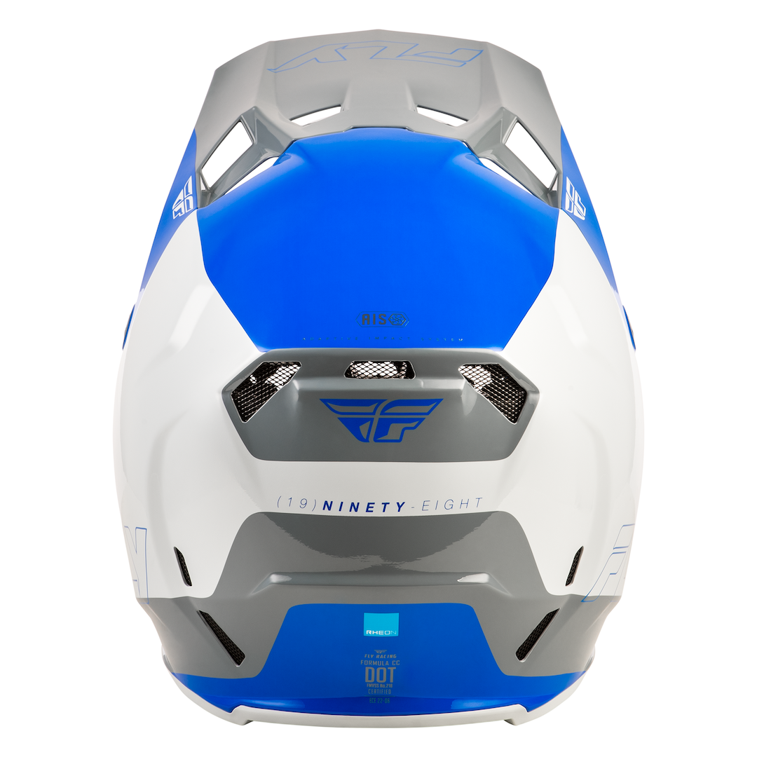 Fly Racing Formula CC Glide MX Helmet Blue/Light Grey/Grey