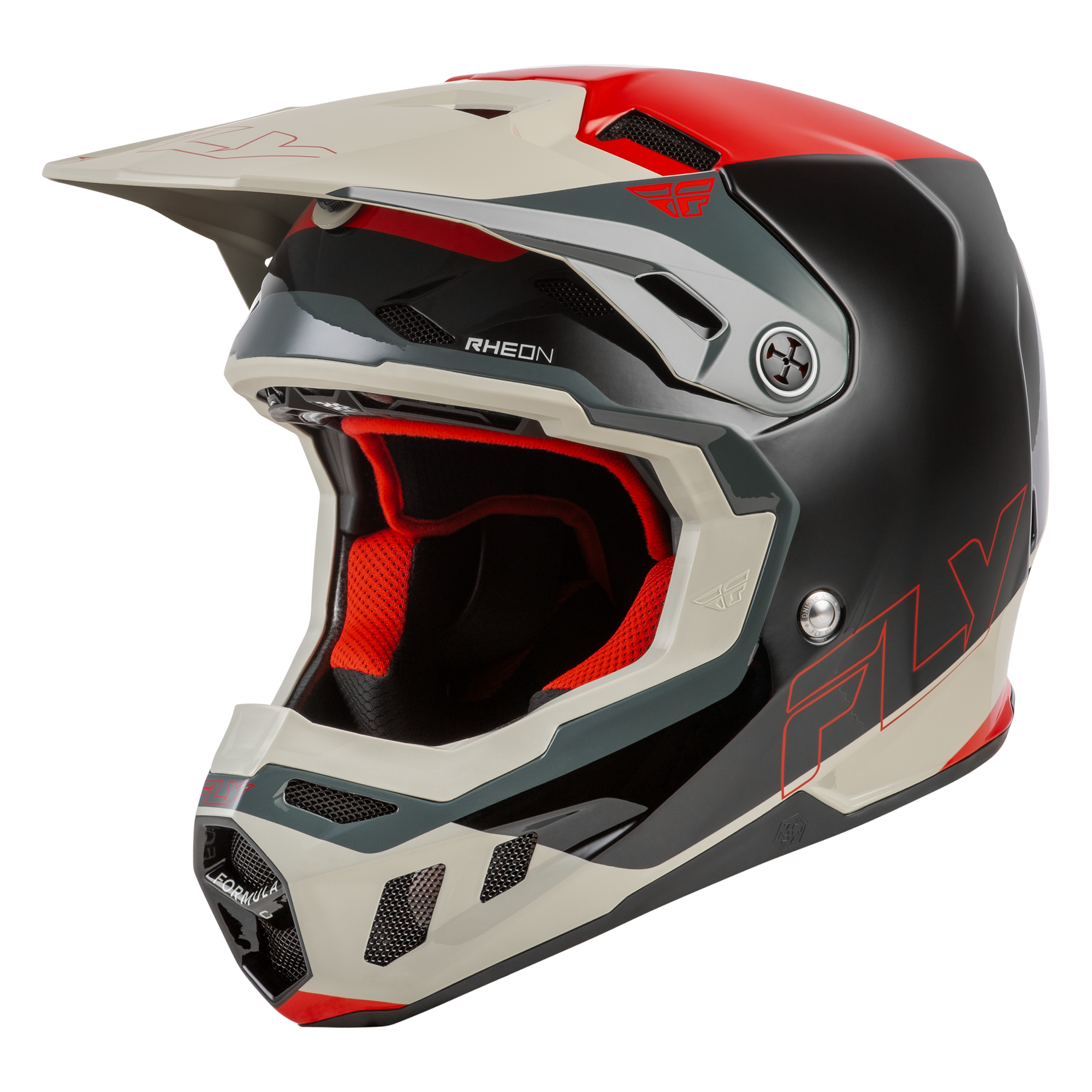 Fly Racing Formula CC Glide MX Helmet Black/Red/Grey