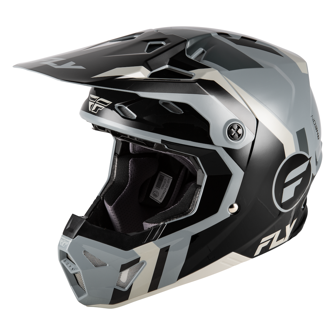 Fly Racing Formula CP Seal MX Helmet Black/Grey/Light Grey