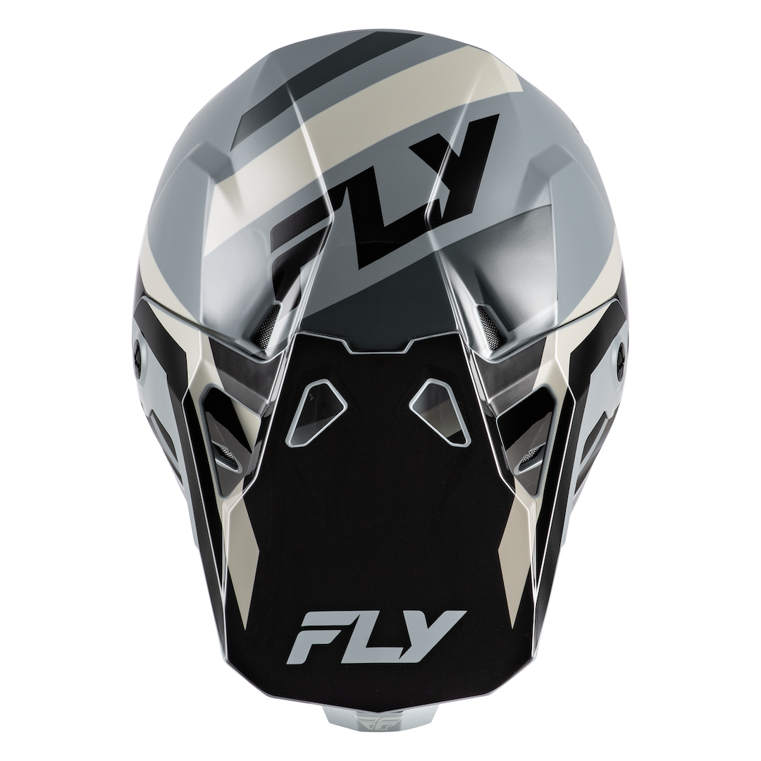 Fly Racing Formula CP Seal MX Helmet Black/Grey/Light Grey