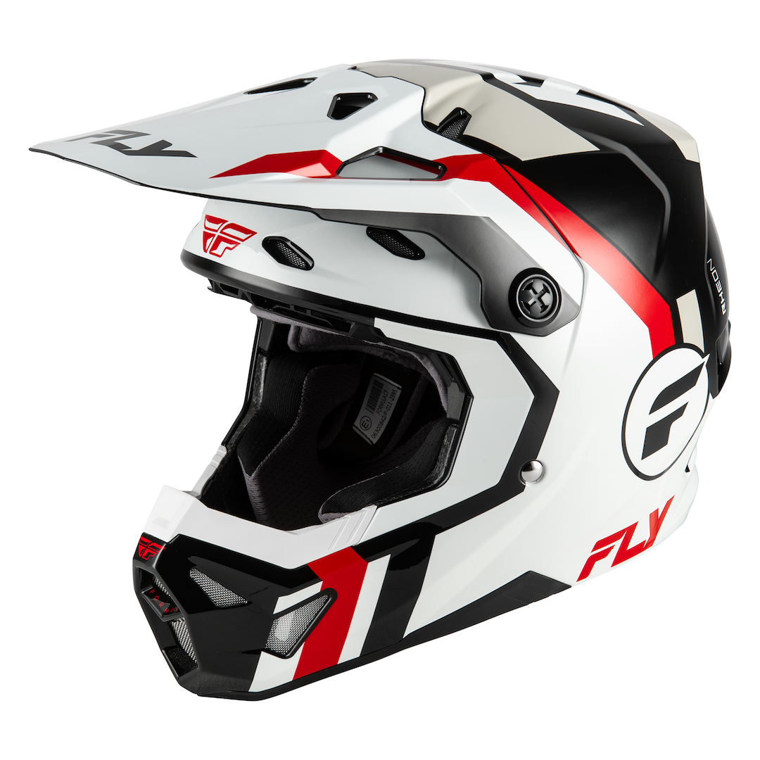 Fly Racing Formula CP Seal MX Helmet White/Black/Red