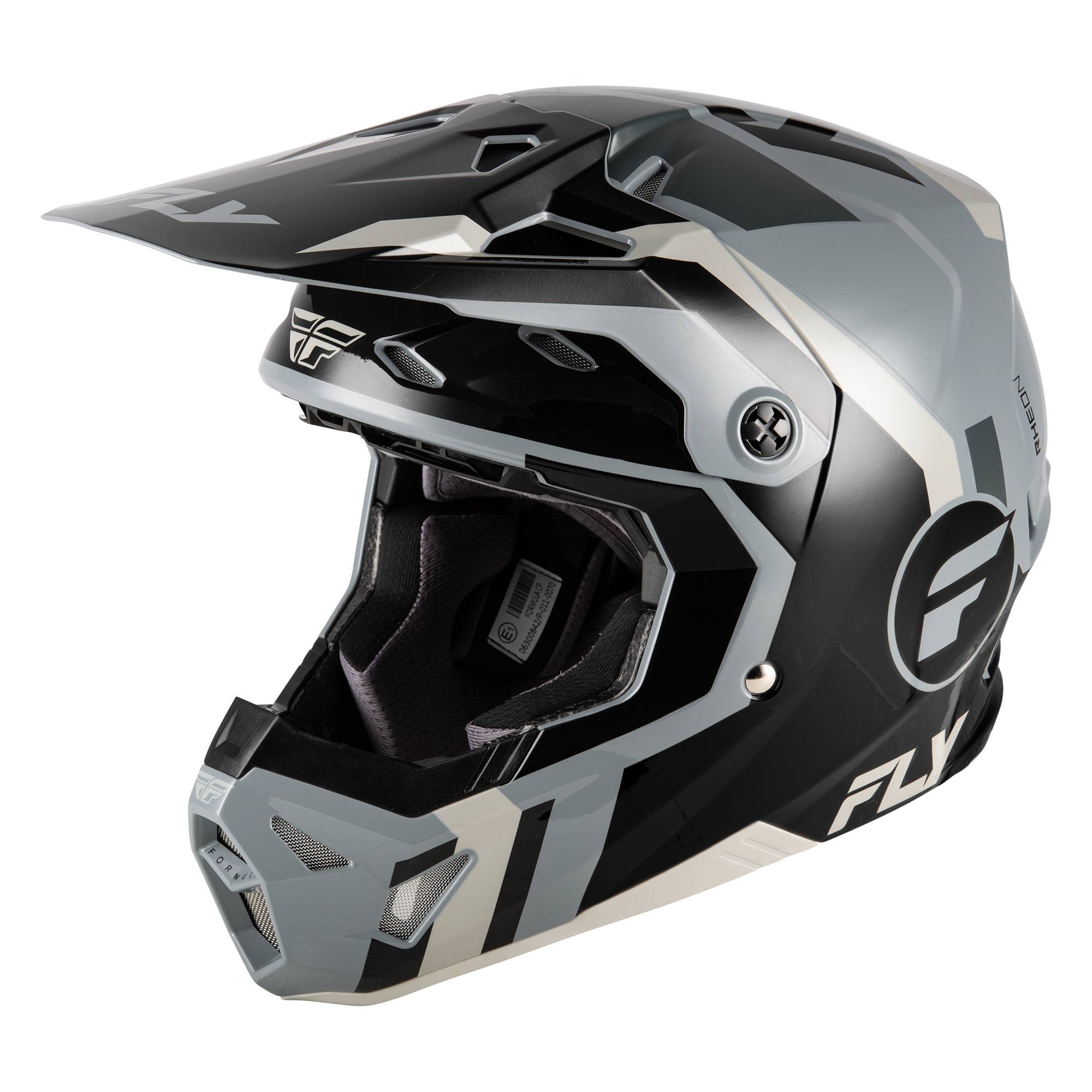 Fly Racing Formula CP Seal MX Helmet Black/Grey/Light Grey