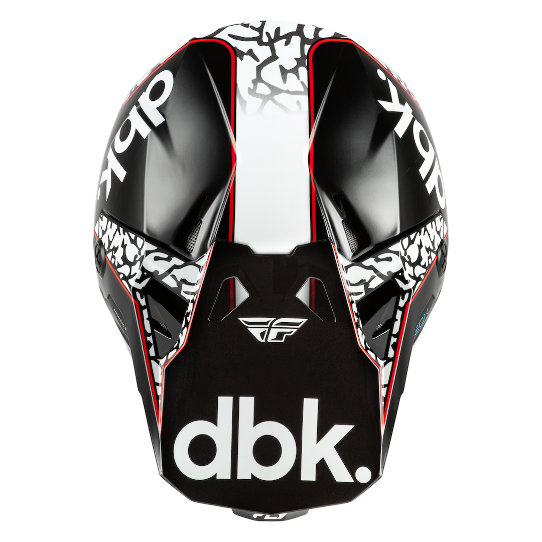 Fly Racing Formula CP DBK MX Helmet Black/White/Red