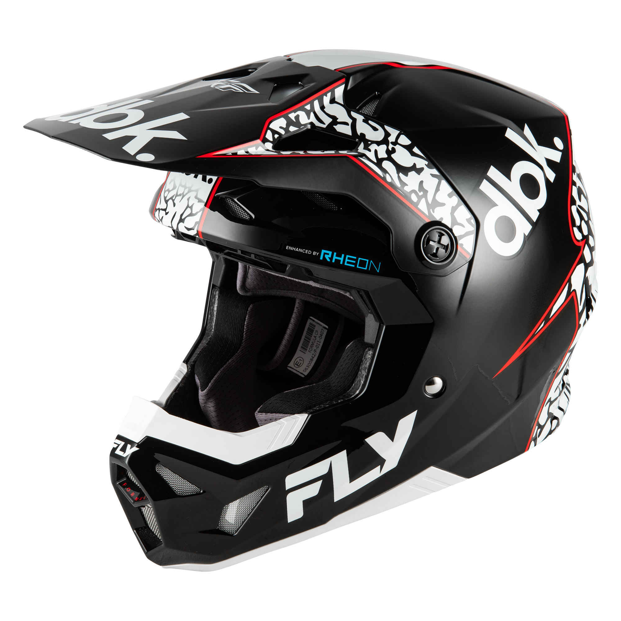 Fly Racing Formula CP DBK MX Helmet Black/White/Red