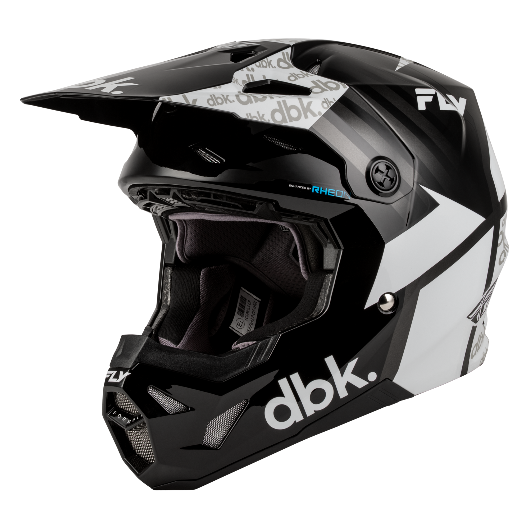 Fly Racing Formula CP DBK MX Helmet Black/White/Grey