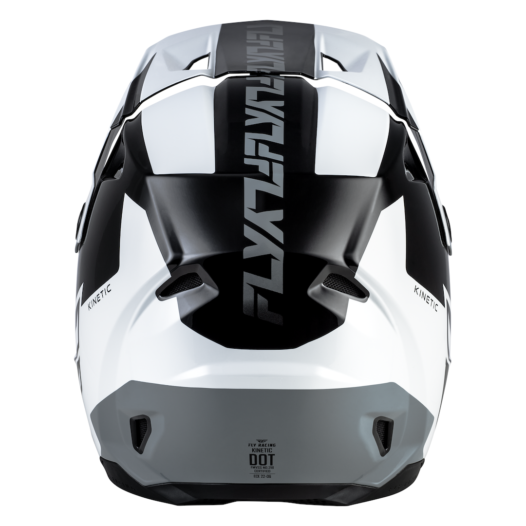 Fly Racing Kinetic Crest MX Helmet Black/White/Grey