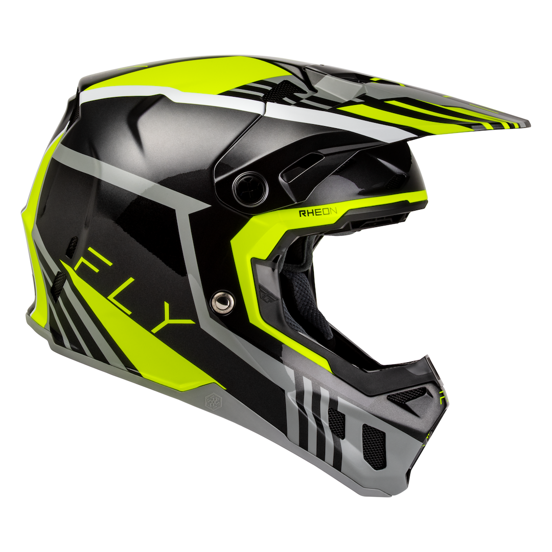 Fly Racing Formula CC Strike MX Helmet Grey/Black/Hi-Vis