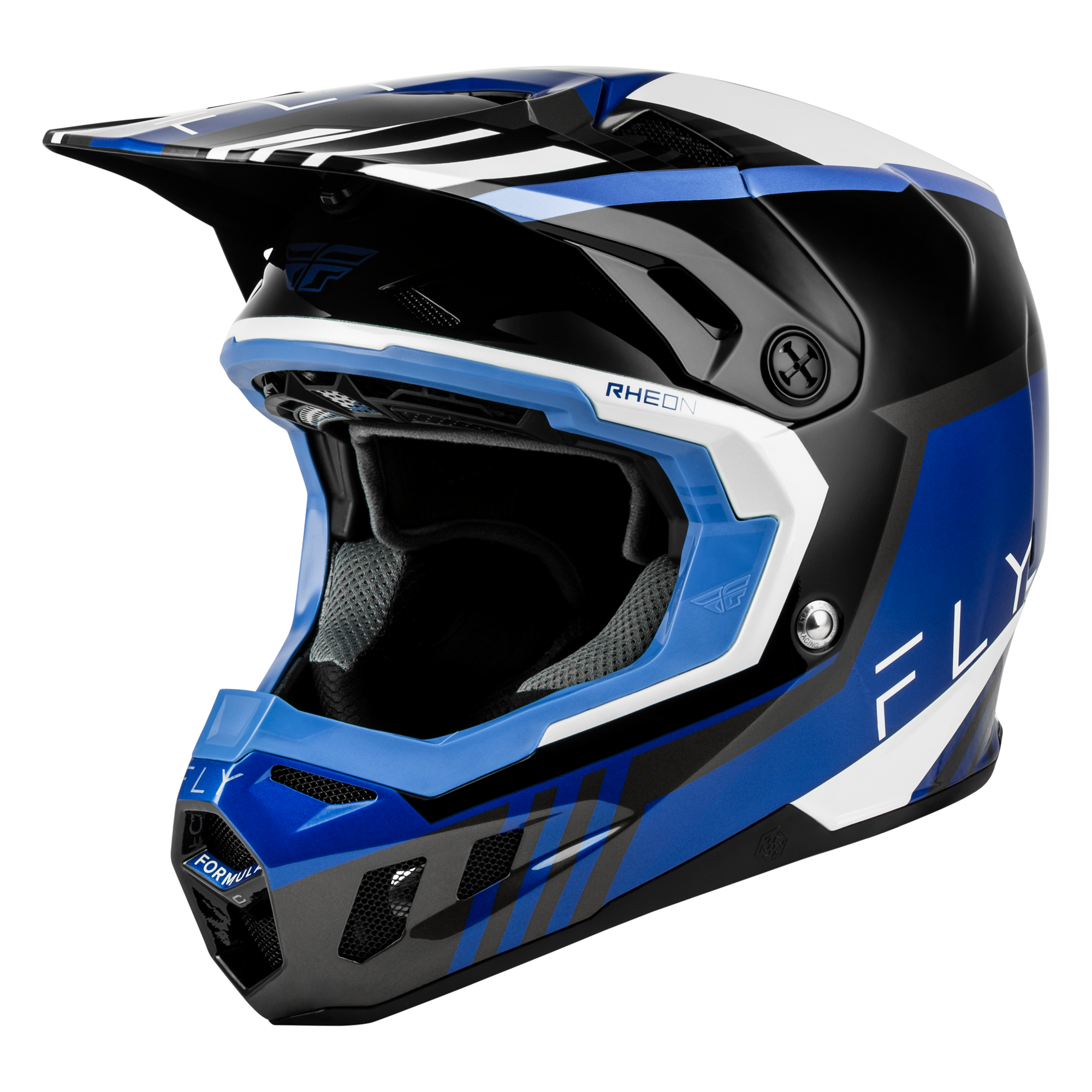 Fly Racing Formula CC Strike MX Helmet Black/Blue/Grey/White