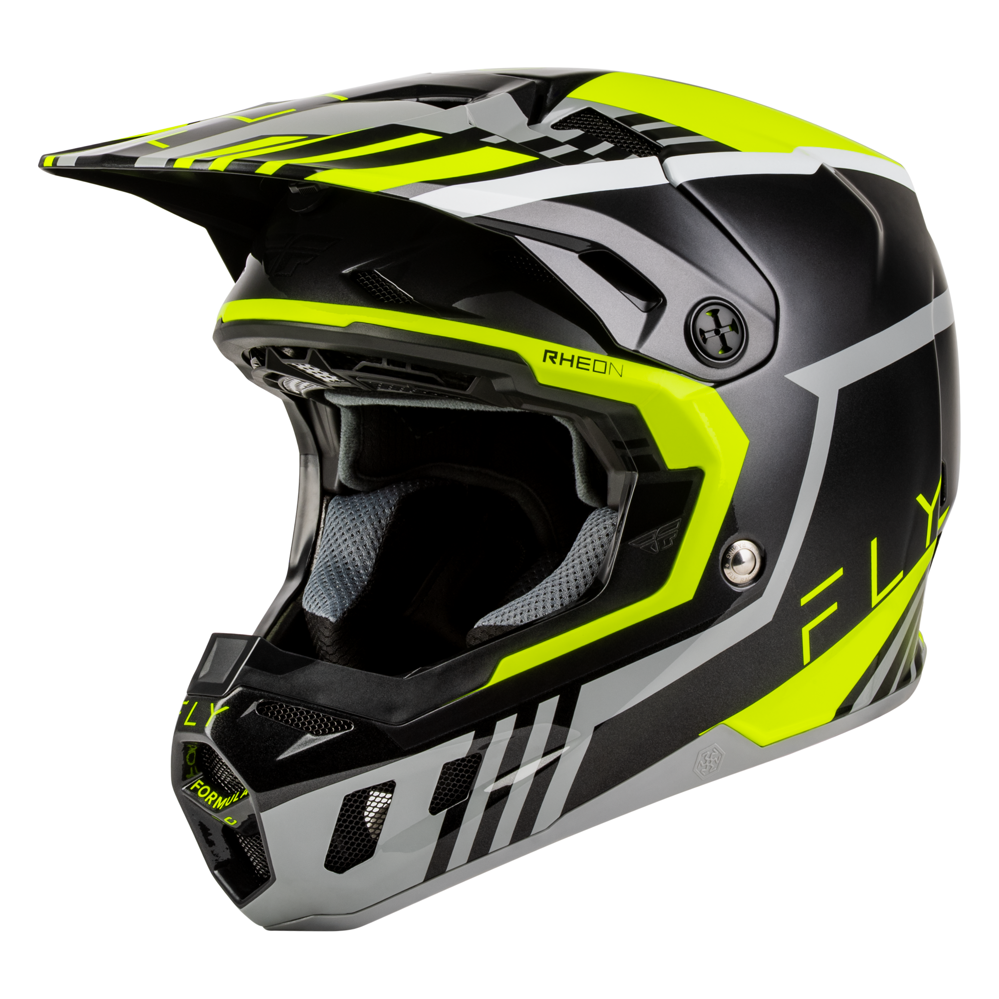 Fly Racing Formula CC Strike MX Helmet Grey/Black/Hi-Vis